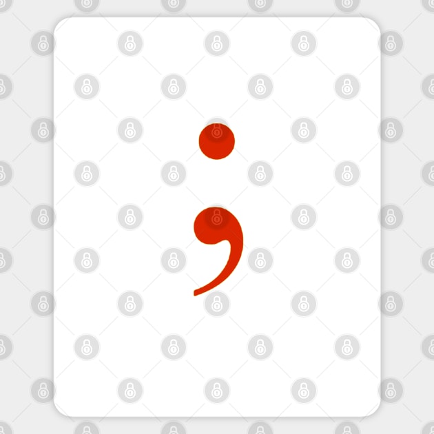 Semicolon Sticker by ZoeBaruch